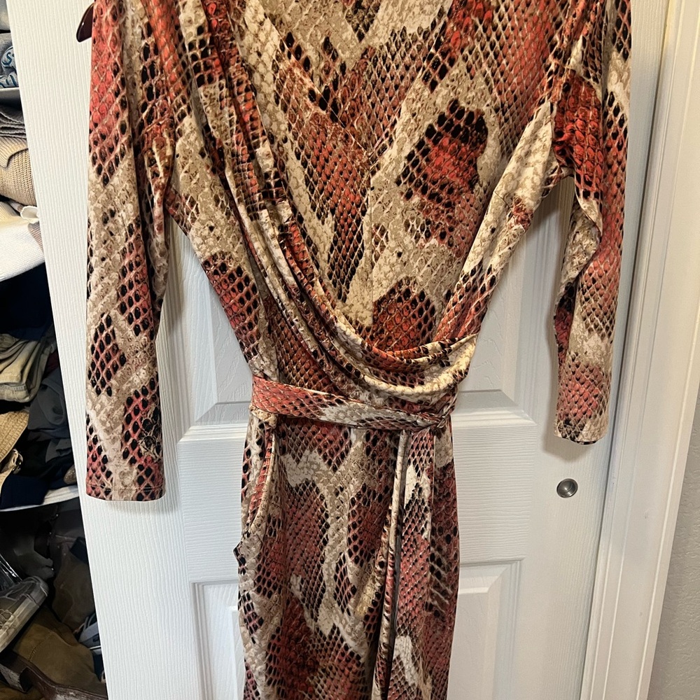 Jennifer Lopez Snake Pattern Dress SMALL